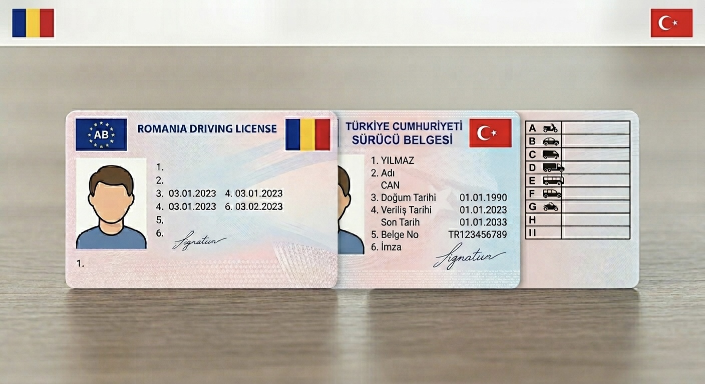 Romanya Ehliyet Değişimi